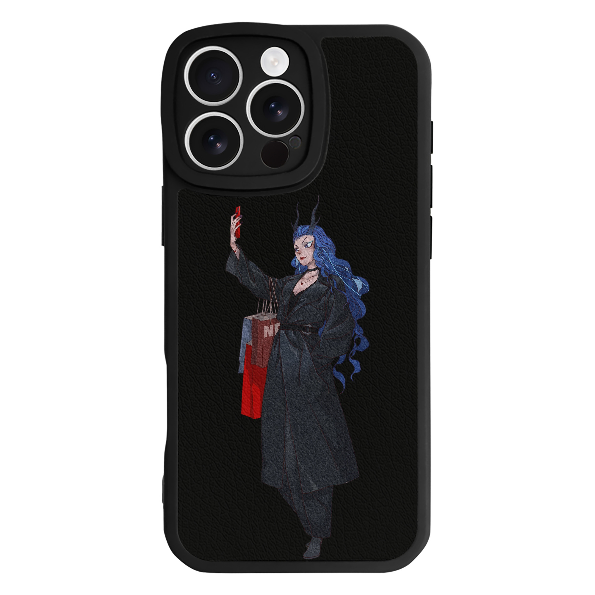 （画像用） Ne Zha 2 ナタ 魔童の大暴れ 【iPhone 16シリーズ対応】シリコンスマホケース（レザー調） 材質：シリコン